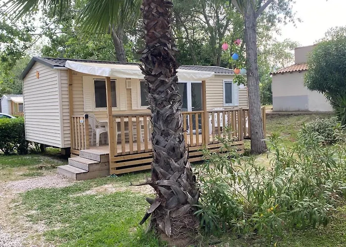 Mobil-home 3 Etoiles 6 Couchages Climatise Avec Piscine Chauffee * アグド